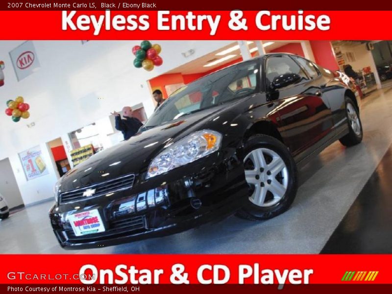 Black / Ebony Black 2007 Chevrolet Monte Carlo LS