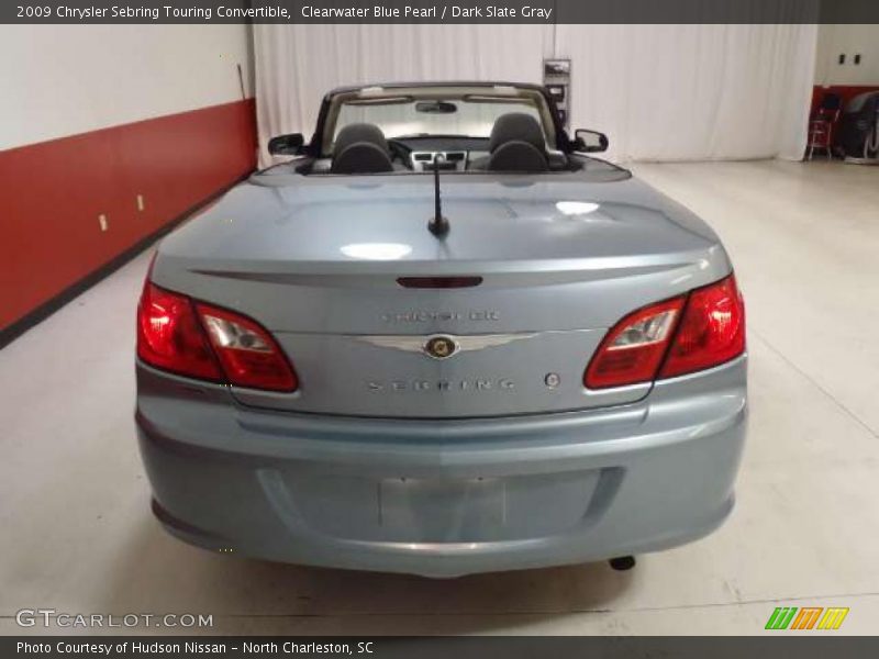 Clearwater Blue Pearl / Dark Slate Gray 2009 Chrysler Sebring Touring Convertible