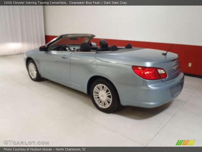 Clearwater Blue Pearl / Dark Slate Gray 2009 Chrysler Sebring Touring Convertible