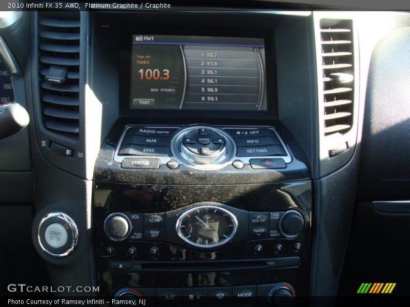 Platinum Graphite / Graphite 2010 Infiniti FX 35 AWD