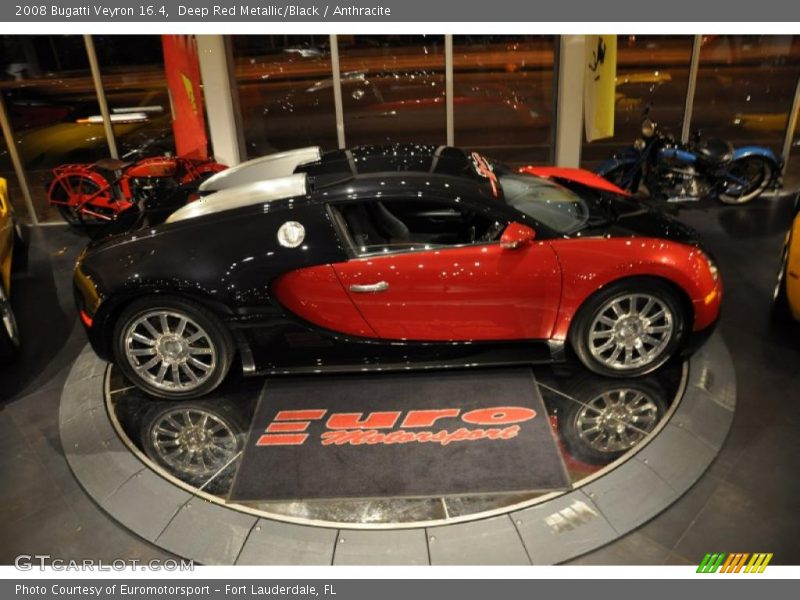 Deep Red Metallic/Black / Anthracite 2008 Bugatti Veyron 16.4