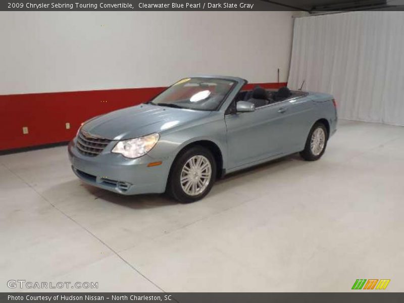 Clearwater Blue Pearl / Dark Slate Gray 2009 Chrysler Sebring Touring Convertible