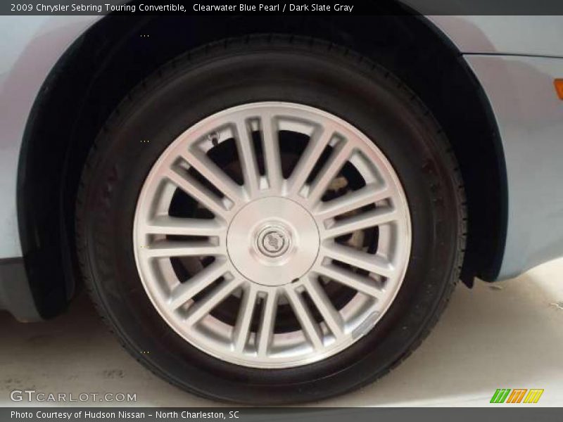 Clearwater Blue Pearl / Dark Slate Gray 2009 Chrysler Sebring Touring Convertible
