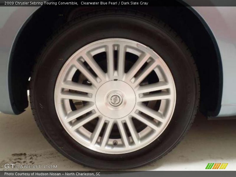 Clearwater Blue Pearl / Dark Slate Gray 2009 Chrysler Sebring Touring Convertible