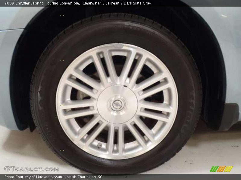 Clearwater Blue Pearl / Dark Slate Gray 2009 Chrysler Sebring Touring Convertible