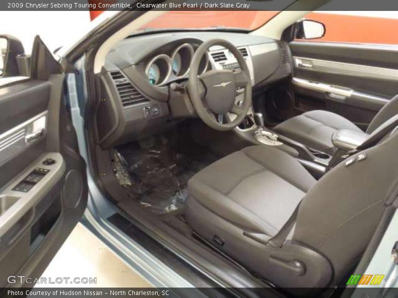 Clearwater Blue Pearl / Dark Slate Gray 2009 Chrysler Sebring Touring Convertible