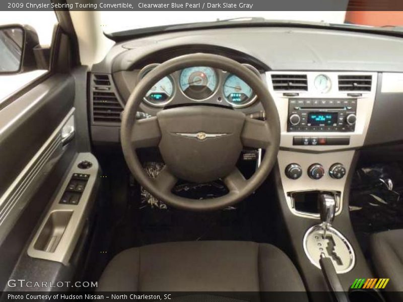 Clearwater Blue Pearl / Dark Slate Gray 2009 Chrysler Sebring Touring Convertible