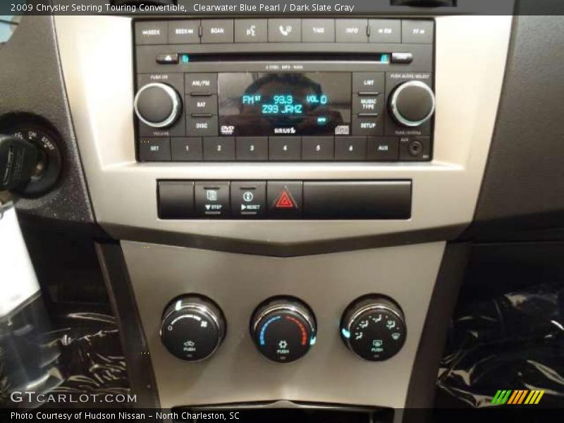 Clearwater Blue Pearl / Dark Slate Gray 2009 Chrysler Sebring Touring Convertible