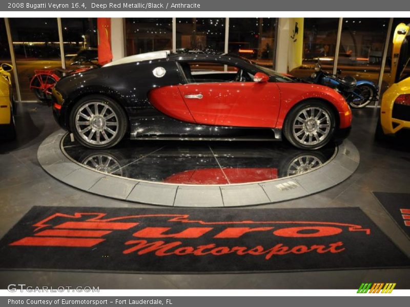 Deep Red Metallic/Black / Anthracite 2008 Bugatti Veyron 16.4