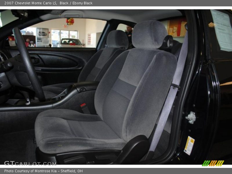  2007 Monte Carlo LS Ebony Black Interior