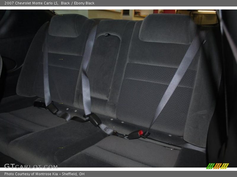  2007 Monte Carlo LS Ebony Black Interior