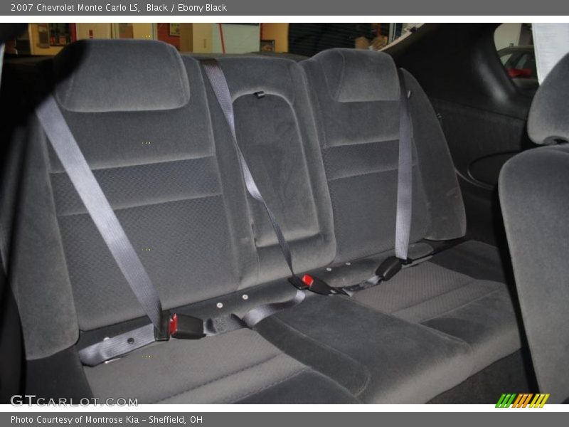  2007 Monte Carlo LS Ebony Black Interior