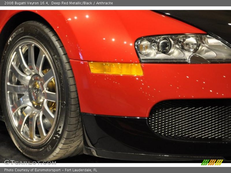 Deep Red Metallic/Black / Anthracite 2008 Bugatti Veyron 16.4