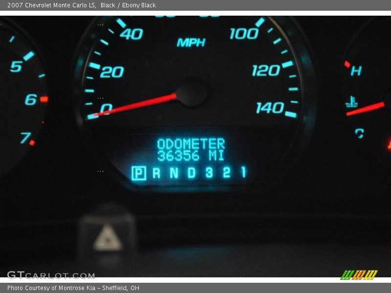 Black / Ebony Black 2007 Chevrolet Monte Carlo LS