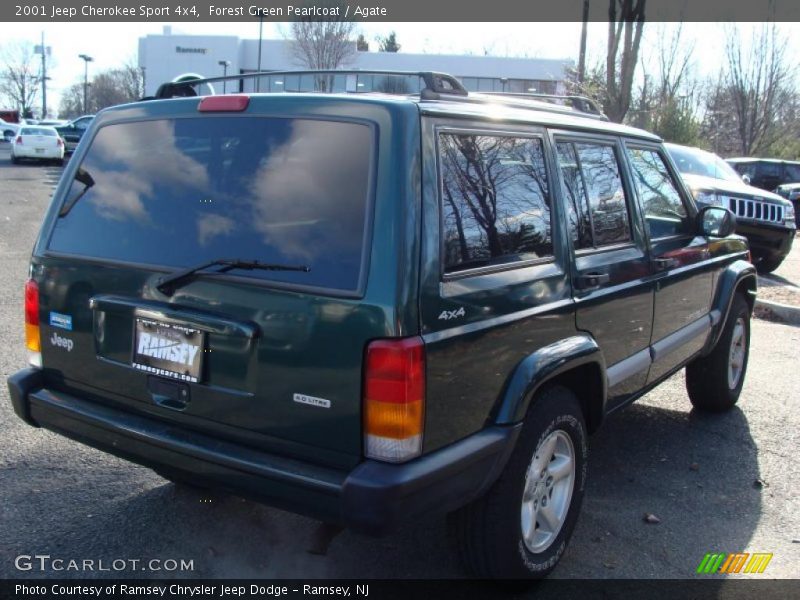 Forest Green Pearlcoat / Agate 2001 Jeep Cherokee Sport 4x4