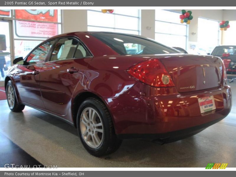 Sport Red Metallic / Ebony 2005 Pontiac G6 Sedan