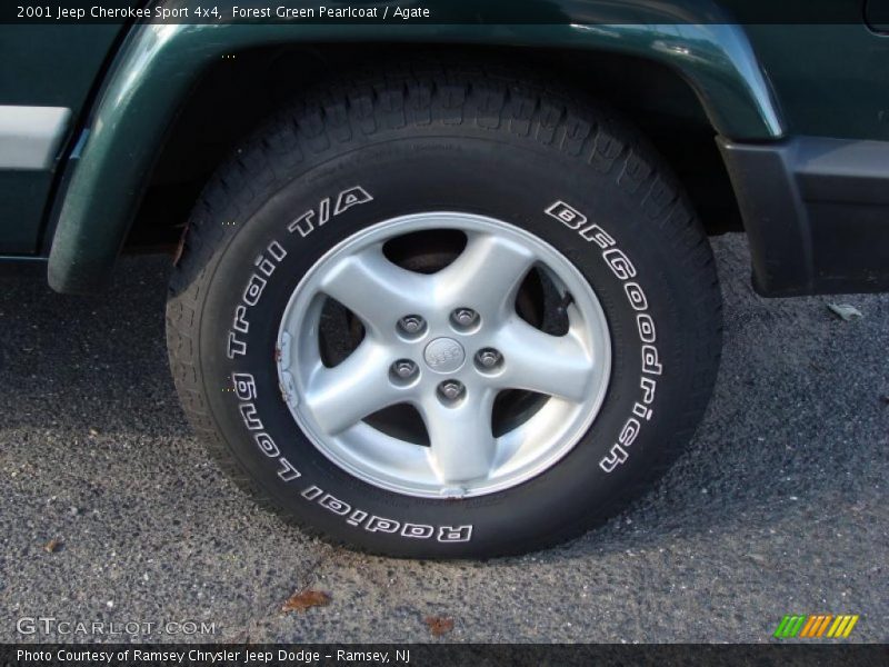 Forest Green Pearlcoat / Agate 2001 Jeep Cherokee Sport 4x4