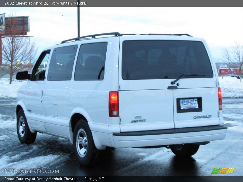 Ivory White / Neutral 2002 Chevrolet Astro LS