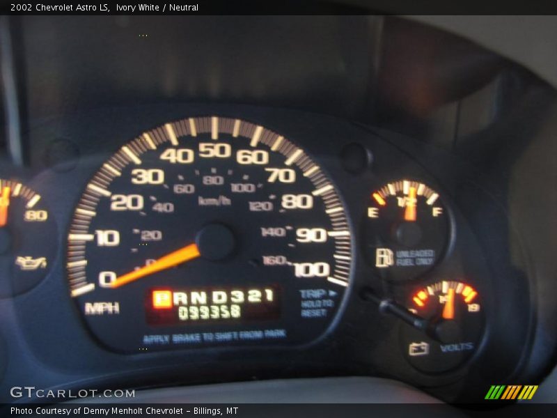 Ivory White / Neutral 2002 Chevrolet Astro LS