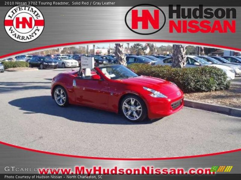 Solid Red / Gray Leather 2010 Nissan 370Z Touring Roadster