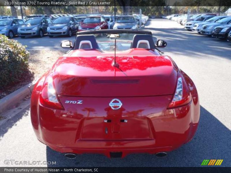 Solid Red / Gray Leather 2010 Nissan 370Z Touring Roadster