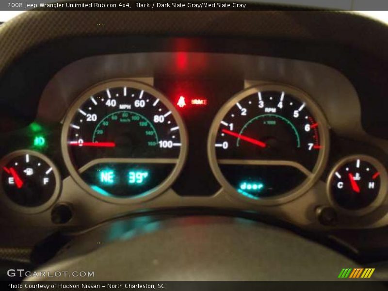Black / Dark Slate Gray/Med Slate Gray 2008 Jeep Wrangler Unlimited Rubicon 4x4
