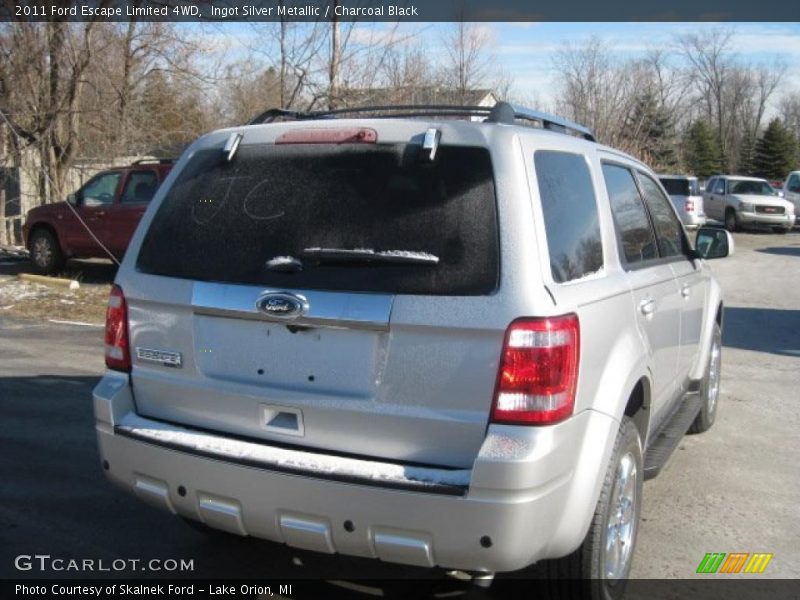 Ingot Silver Metallic / Charcoal Black 2011 Ford Escape Limited 4WD
