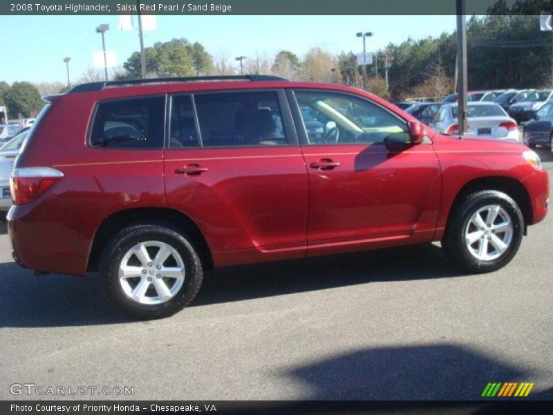 Salsa Red Pearl / Sand Beige 2008 Toyota Highlander