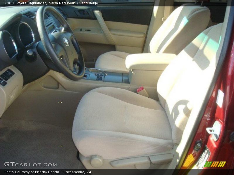 Salsa Red Pearl / Sand Beige 2008 Toyota Highlander