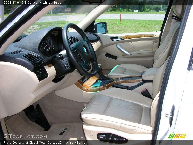 Alpine White / Beige 2001 BMW X5 3.0i