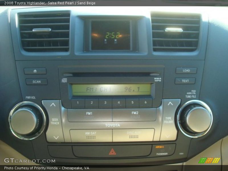 Salsa Red Pearl / Sand Beige 2008 Toyota Highlander