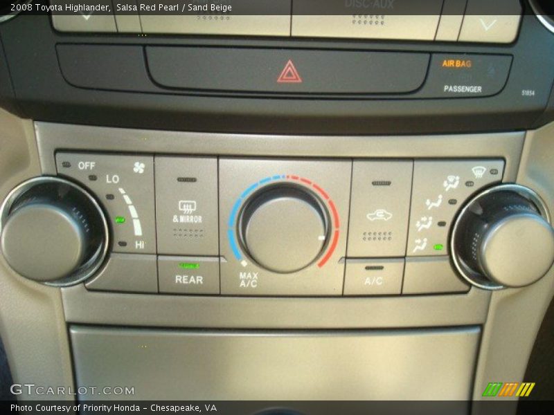 Salsa Red Pearl / Sand Beige 2008 Toyota Highlander