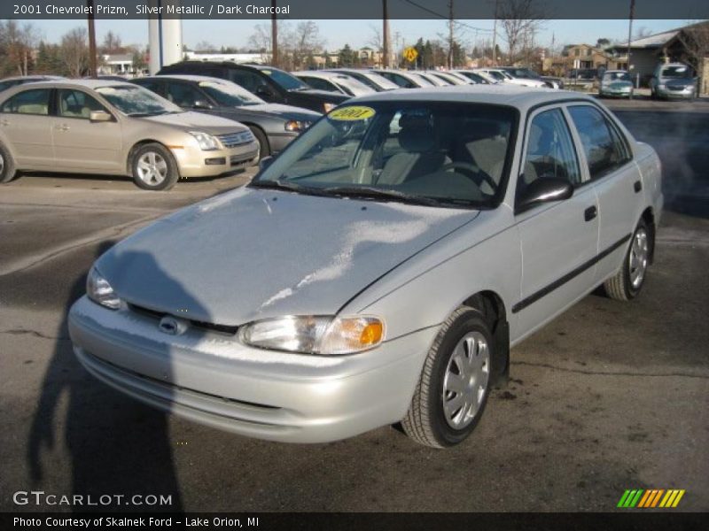 Silver Metallic / Dark Charcoal 2001 Chevrolet Prizm