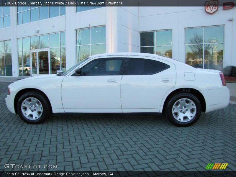 Stone White / Dark Slate Gray/Light Graystone 2007 Dodge Charger