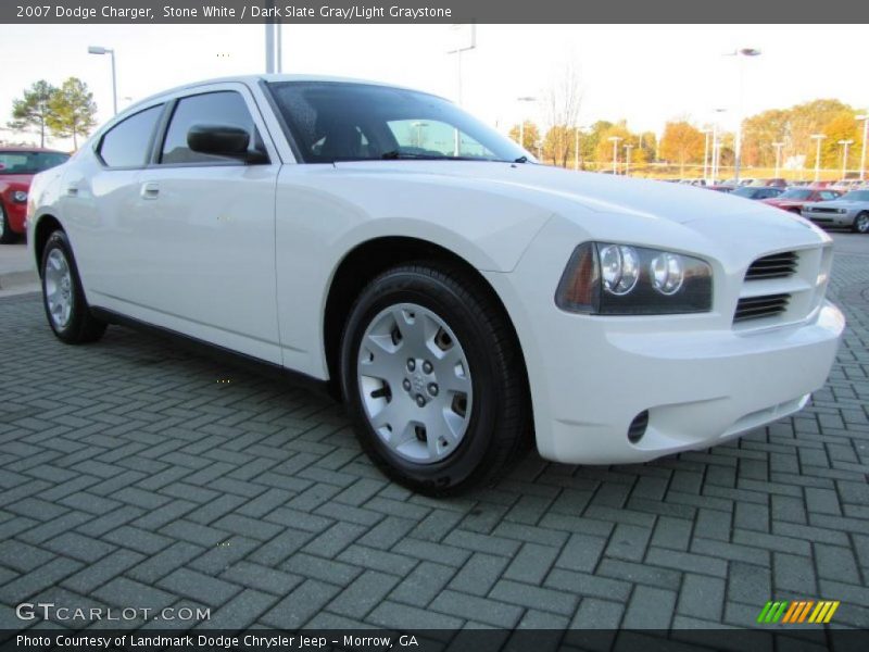 Stone White / Dark Slate Gray/Light Graystone 2007 Dodge Charger