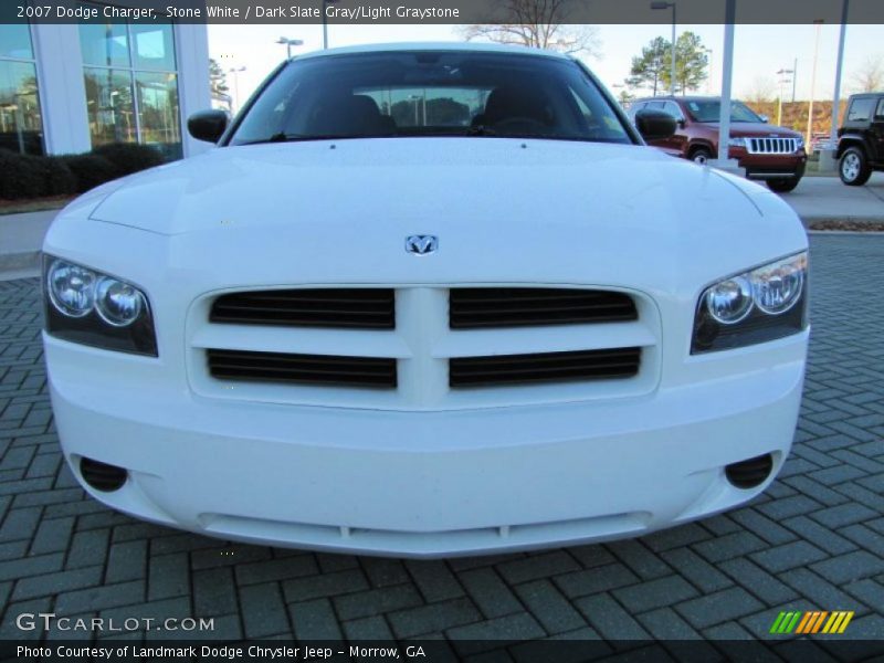 Stone White / Dark Slate Gray/Light Graystone 2007 Dodge Charger