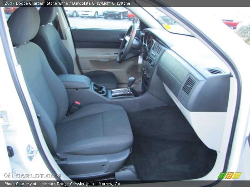 Stone White / Dark Slate Gray/Light Graystone 2007 Dodge Charger