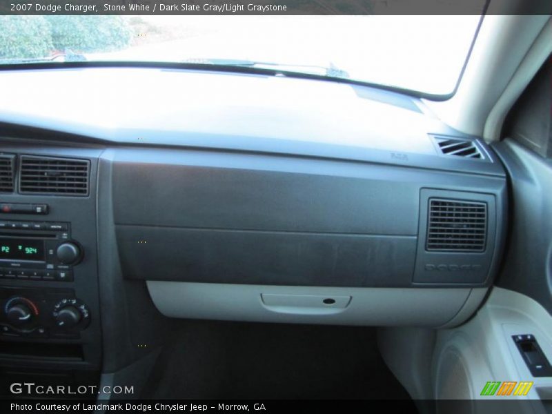 Stone White / Dark Slate Gray/Light Graystone 2007 Dodge Charger