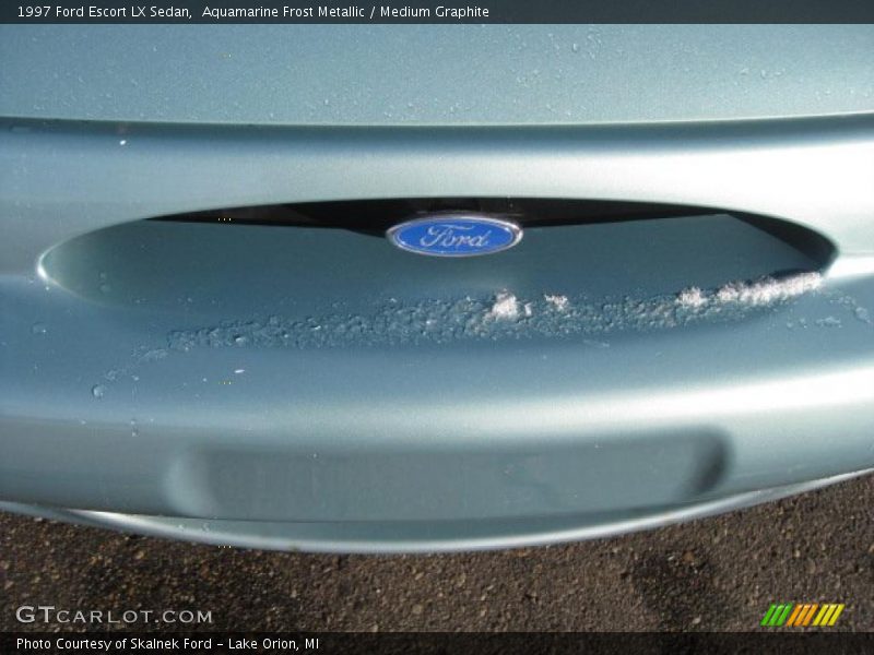 Aquamarine Frost Metallic / Medium Graphite 1997 Ford Escort LX Sedan