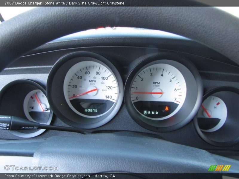 Stone White / Dark Slate Gray/Light Graystone 2007 Dodge Charger