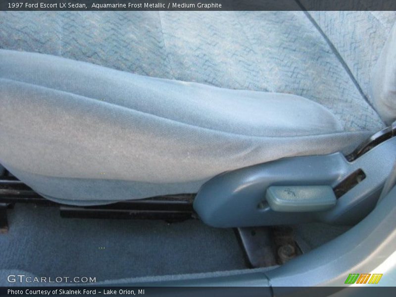 Aquamarine Frost Metallic / Medium Graphite 1997 Ford Escort LX Sedan