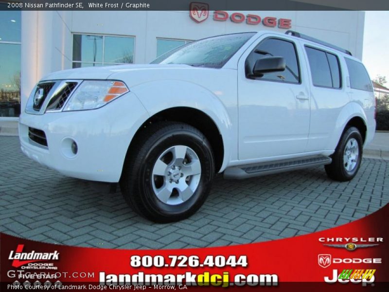 White Frost / Graphite 2008 Nissan Pathfinder SE