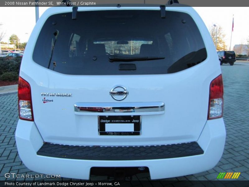 White Frost / Graphite 2008 Nissan Pathfinder SE