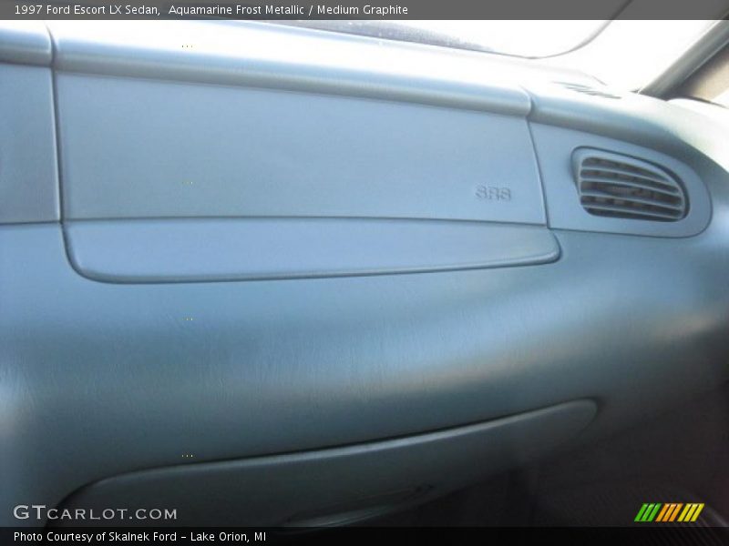 Aquamarine Frost Metallic / Medium Graphite 1997 Ford Escort LX Sedan