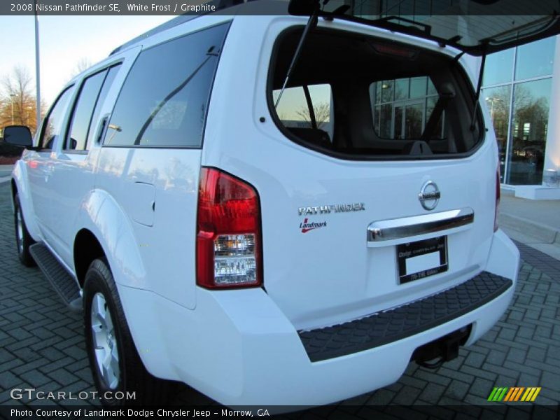 White Frost / Graphite 2008 Nissan Pathfinder SE