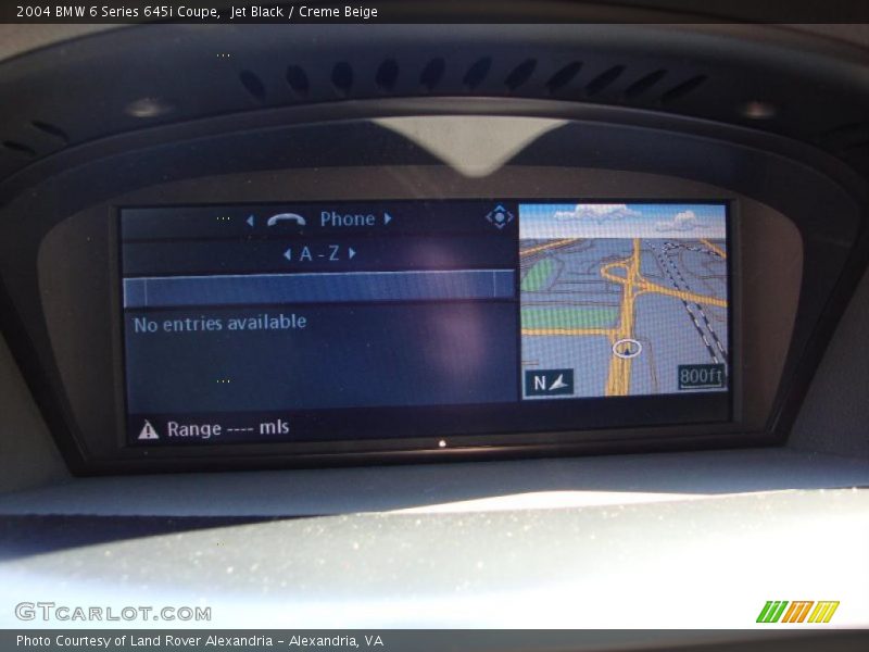 Navigation of 2004 6 Series 645i Coupe