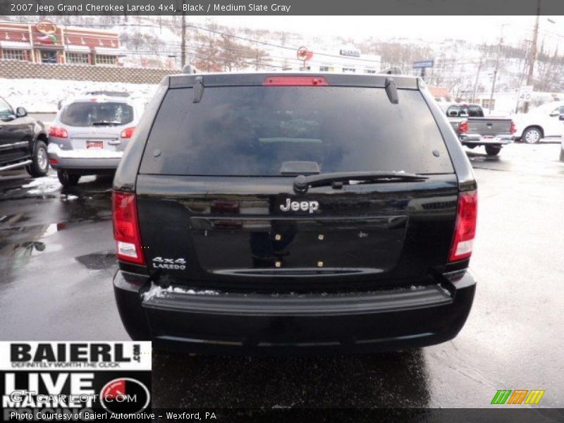 Black / Medium Slate Gray 2007 Jeep Grand Cherokee Laredo 4x4