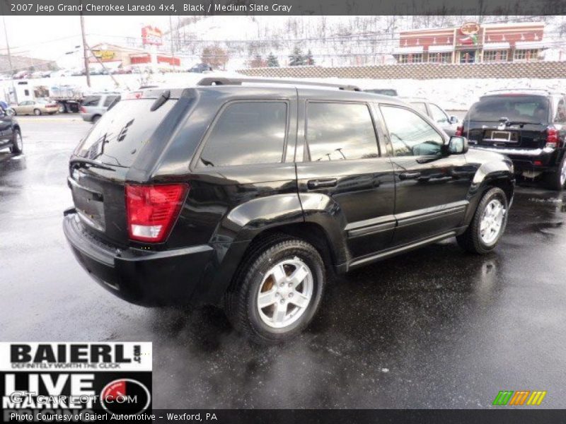 Black / Medium Slate Gray 2007 Jeep Grand Cherokee Laredo 4x4