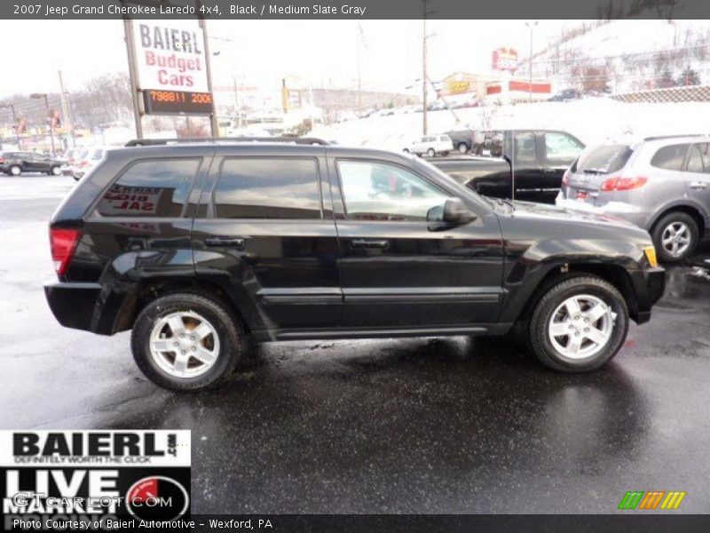 Black / Medium Slate Gray 2007 Jeep Grand Cherokee Laredo 4x4