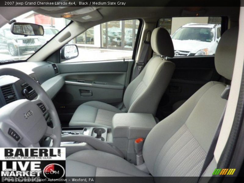 Black / Medium Slate Gray 2007 Jeep Grand Cherokee Laredo 4x4